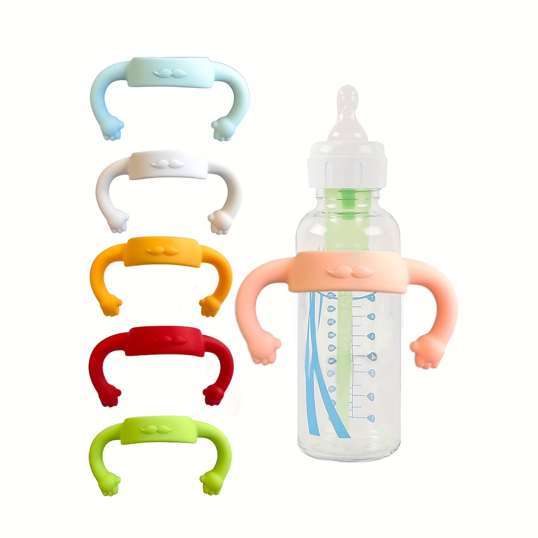 Zwitsal Baby Products - Kleine Hand-Silikon-Universal-Babyflaschengriffhülle, multifunktionaler weicher Griff für