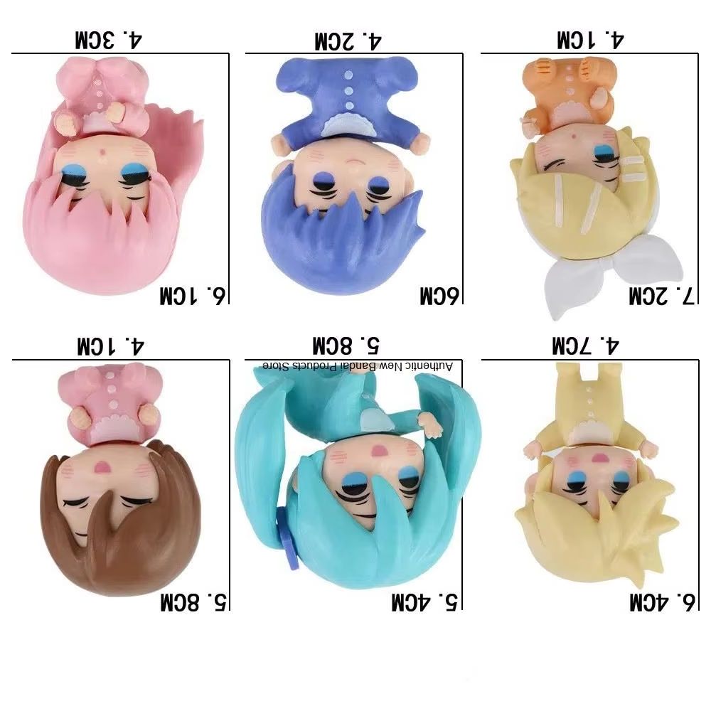 Baby Q Products - 6 Stück/Set Anime Hatsune Miku Q-Version