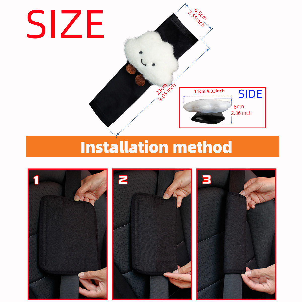Wolkenförmiger Plüsch-Auto-Sch – Infant Car Seat Cover Bewertung und Preis